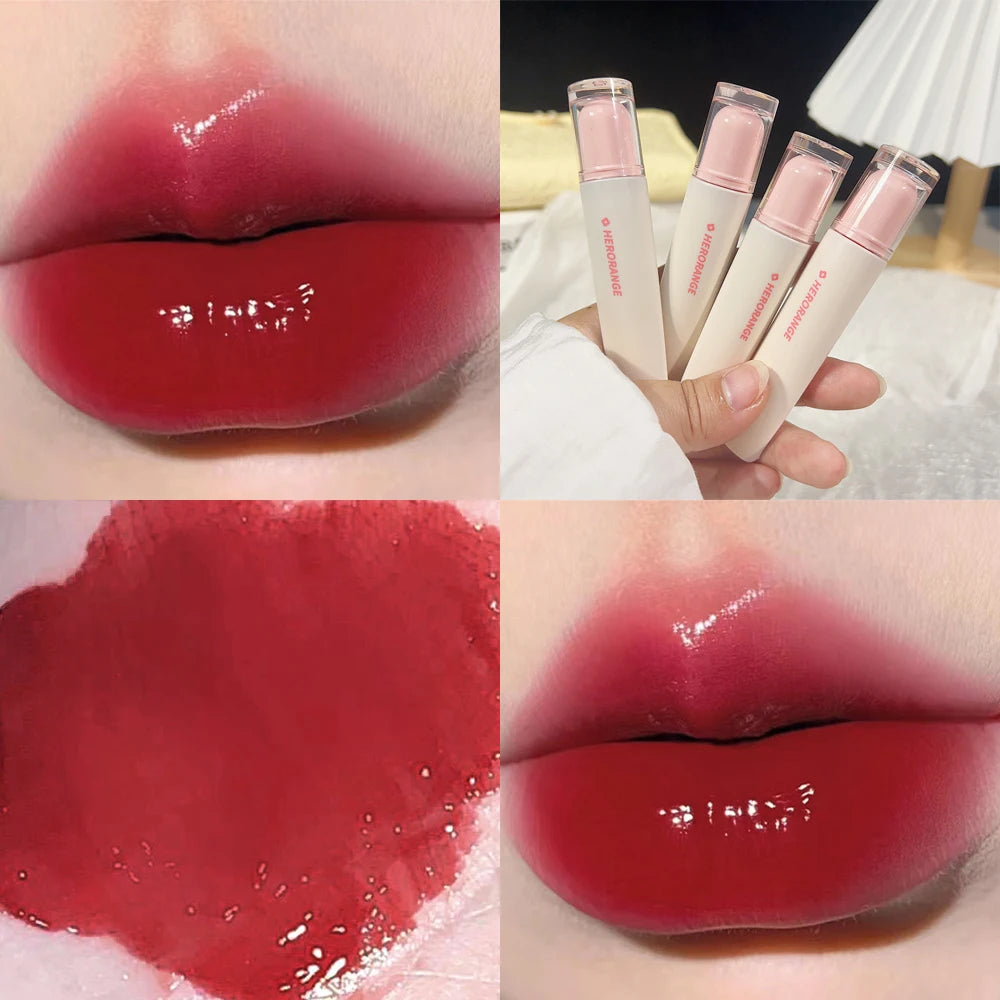 Jelly Mirror Transparent Lip Gloss Waterproof Moisturizing Non-stick Cup Long-lasting Lipstick Crystal-frozen Lips Glaze Makeup
