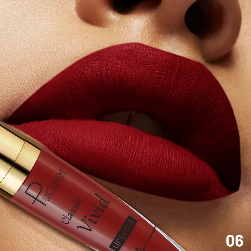 Velvet Matte Red Lipstick, Long Lasting Waterproof Moisturizing Formula, Non-Stick Lip Color for All Skin Tones