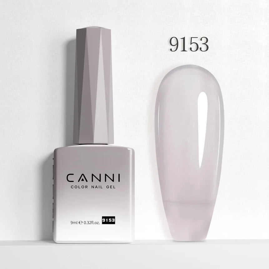 CANNI 9ml Nail Gel Polish HEMA TPO FREE Transparent Jelly Color Nude Pink French SoakOff UV LED Varnish Lacquer Milky White DIY