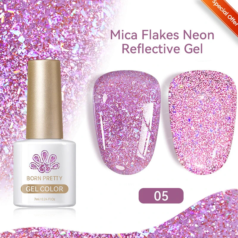 BORN PRETTY 10ml Black Glass Cat Magnetic Gel Nail Polish Silver Gold Glitter Semi Permanent Soak Off UV LED Gel Varnish
