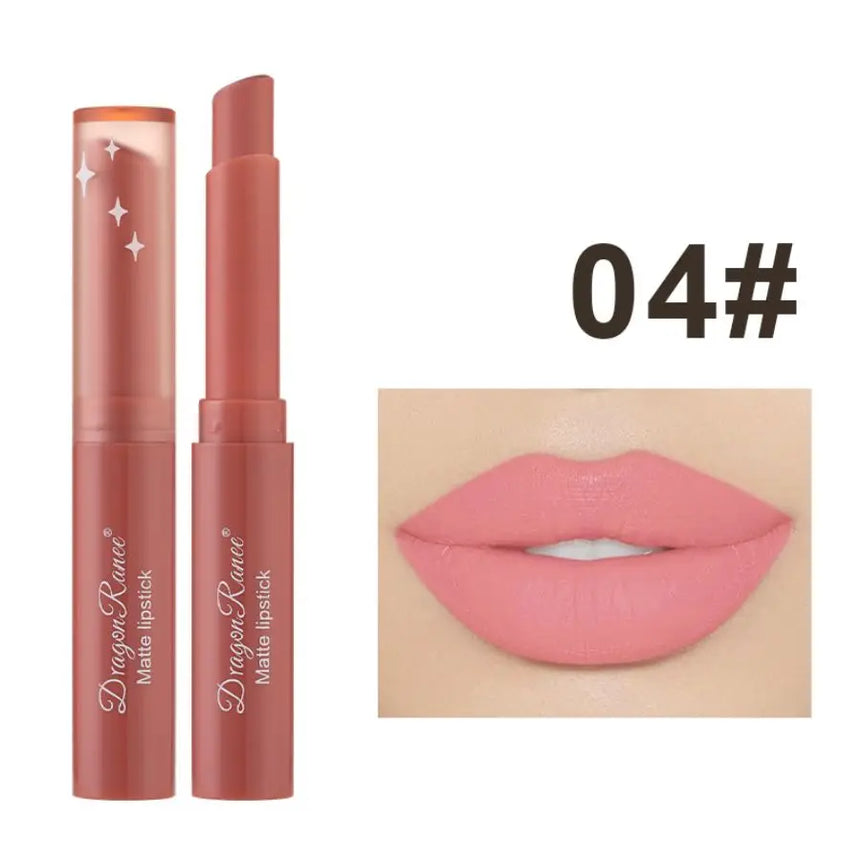 Lipstick Matte Matte Non-Fading Moisturizing European and American Makeup Lipstick Velvet Matte Lipstick Waterproof Not Easy to Fade Matte Lipstick Lipstick