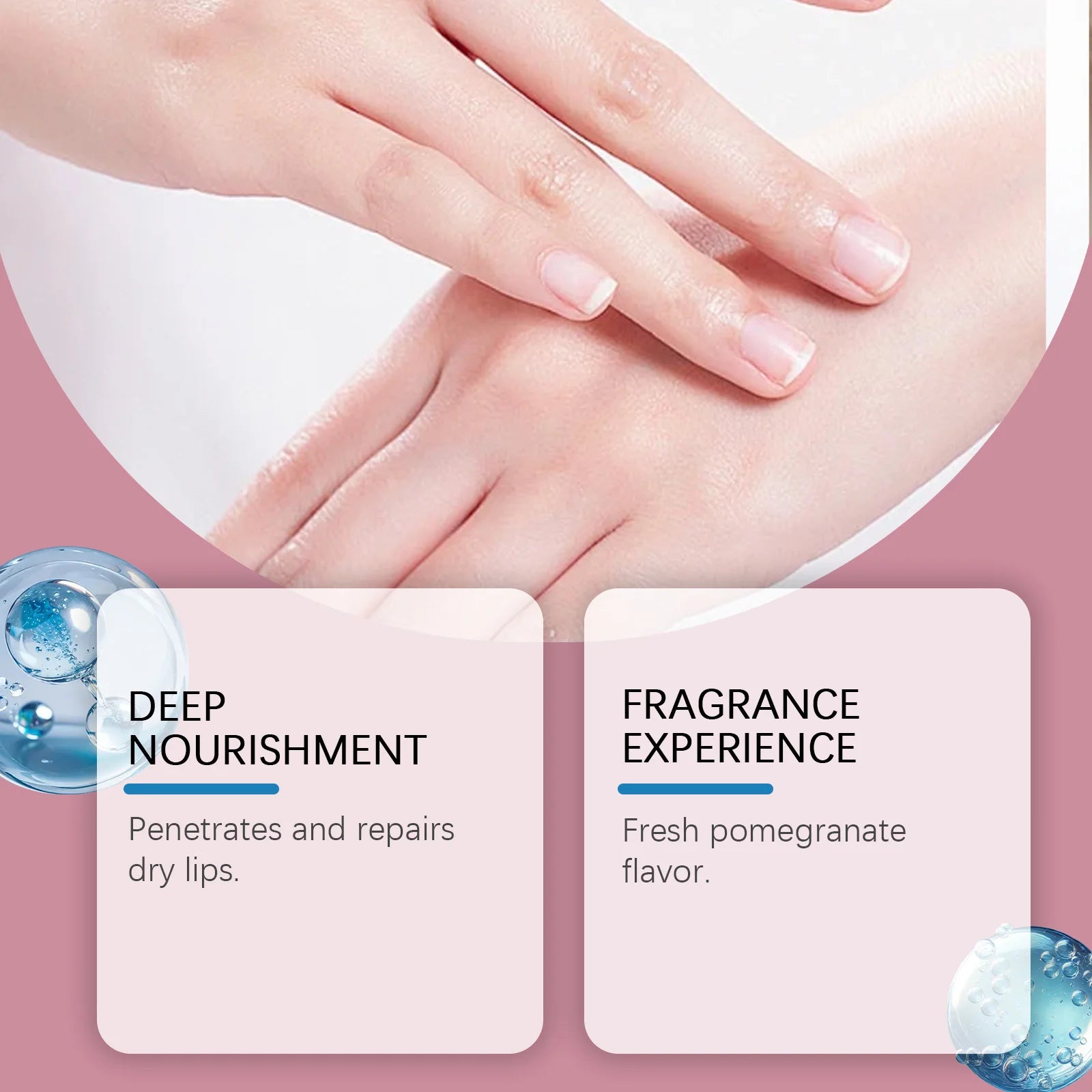 Christmas Hand Cream Lip Balm Set Gift Box Nourishing Moisturizing Anti-dry Cracked Softening Skin Festive Holiday Present