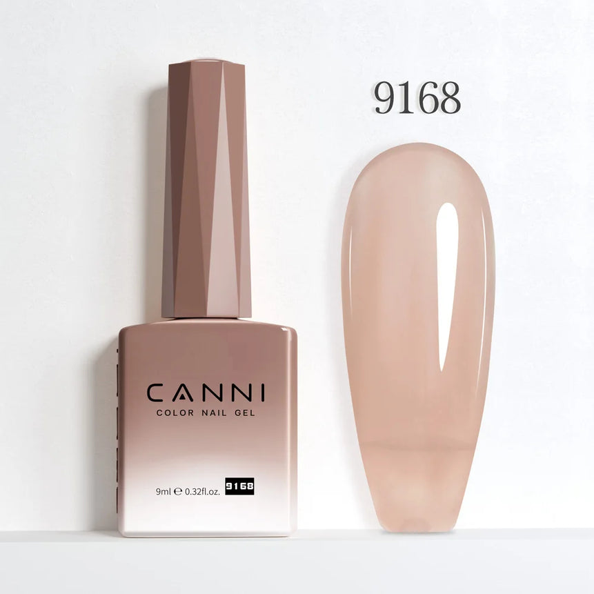 CANNI 9ml Nail Gel Polish HEMA TPO FREE Transparent Jelly Color Nude Pink French SoakOff UV LED Varnish Lacquer Milky White DIY