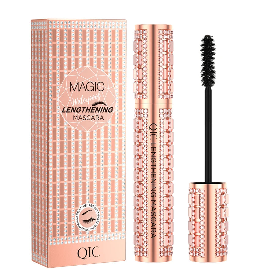 Waterproof 4D Diamond Shine Volume Curl Mascara Luxury Style Smudge-proof Eye Makeup for All Skin Types Eye Cosmetics