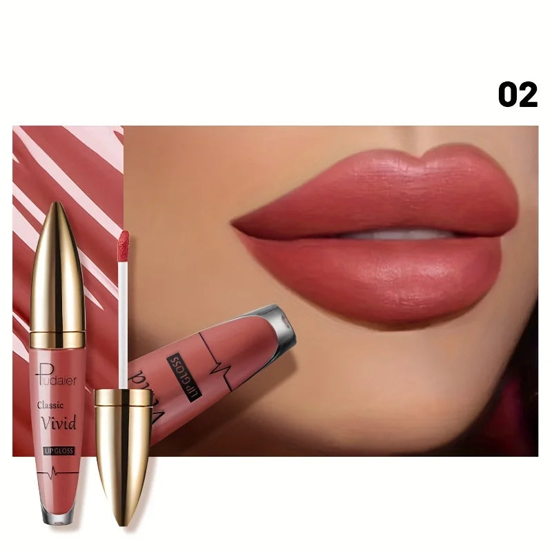 Velvet Matte Red Lipstick, Long Lasting Waterproof Moisturizing Formula, Non-Stick Lip Color for All Skin Tones