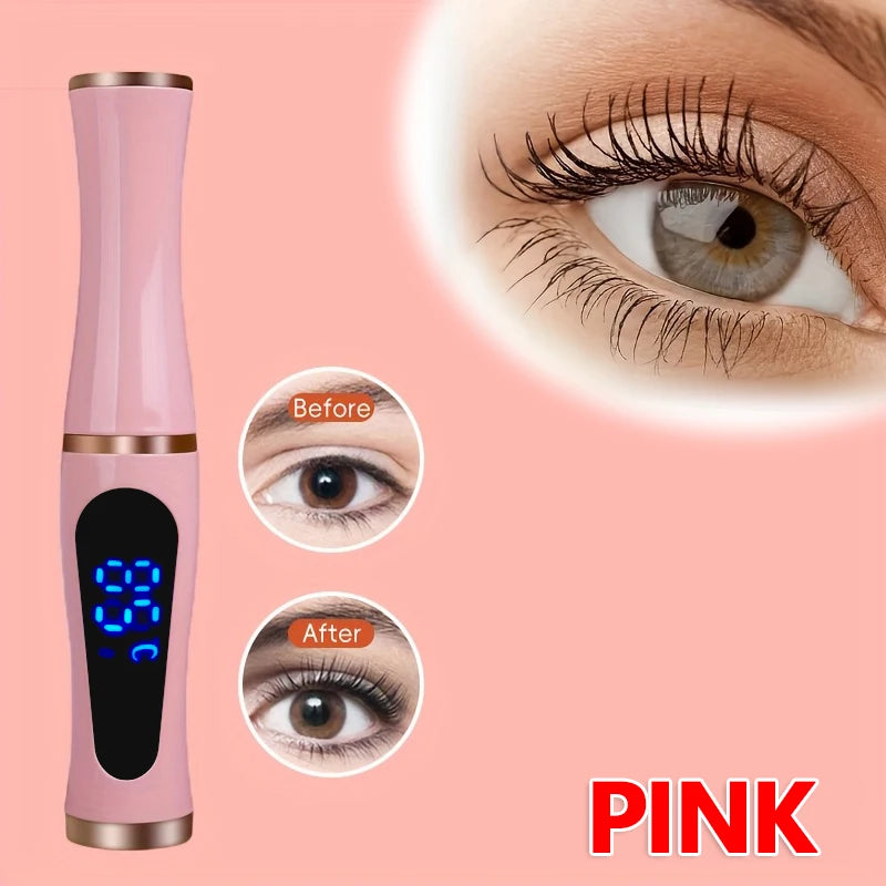 2025 New Electric Heated Eyelash Curler USB Powered Lash Curling Tool Natural Look Beauty Supplies for Home Travel Use