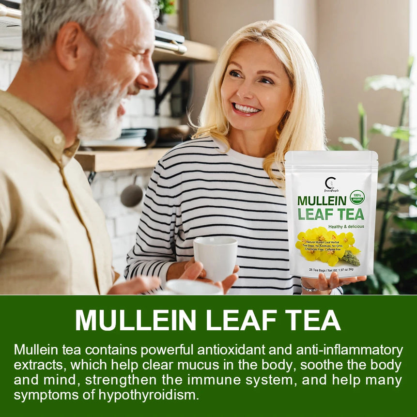 GPGP Greenpeople Herbal Mullein Leaf Drink for Lung Cleansing Unobstructed Breathing Relieve Cough Detoxification Health Care