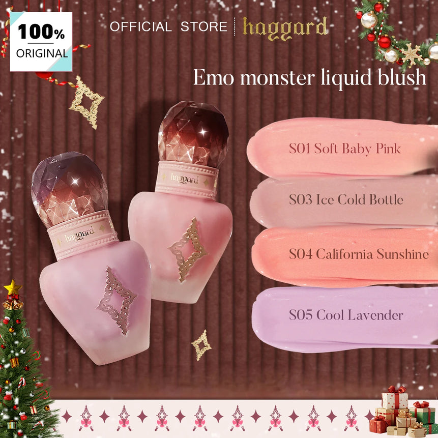 Haggard Emo Monster Liquid Blush,Blush & Contour,Multi-Functional,Lightweight & Skin-Fit,Sweet Girly Makeup,Festive Collection
