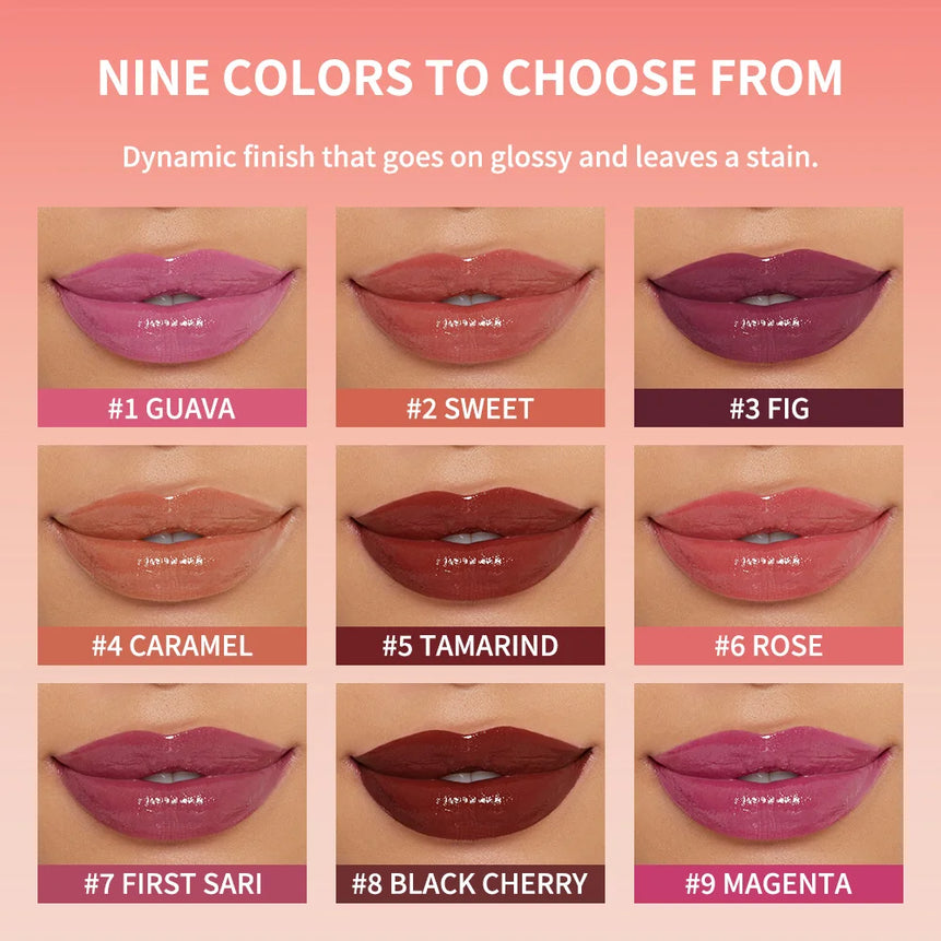 Staining Lip Oil Kulfée Lip Gloss Stain Two In One Long Lasting Deep Hydration Moisturizing Non Sticky Waterproof Lip Cosmetics