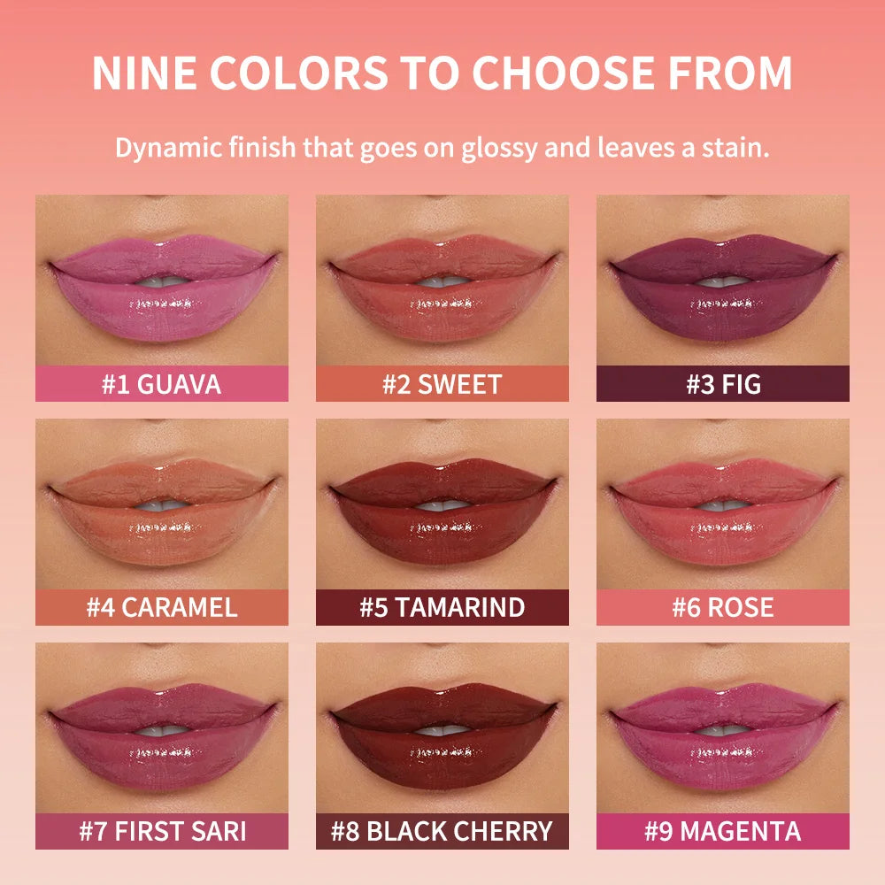 Staining Lip Oil Kulfée Lip Gloss Stain Two In One Long Lasting Deep Hydration Moisturizing Non Sticky Waterproof Lip Cosmetics