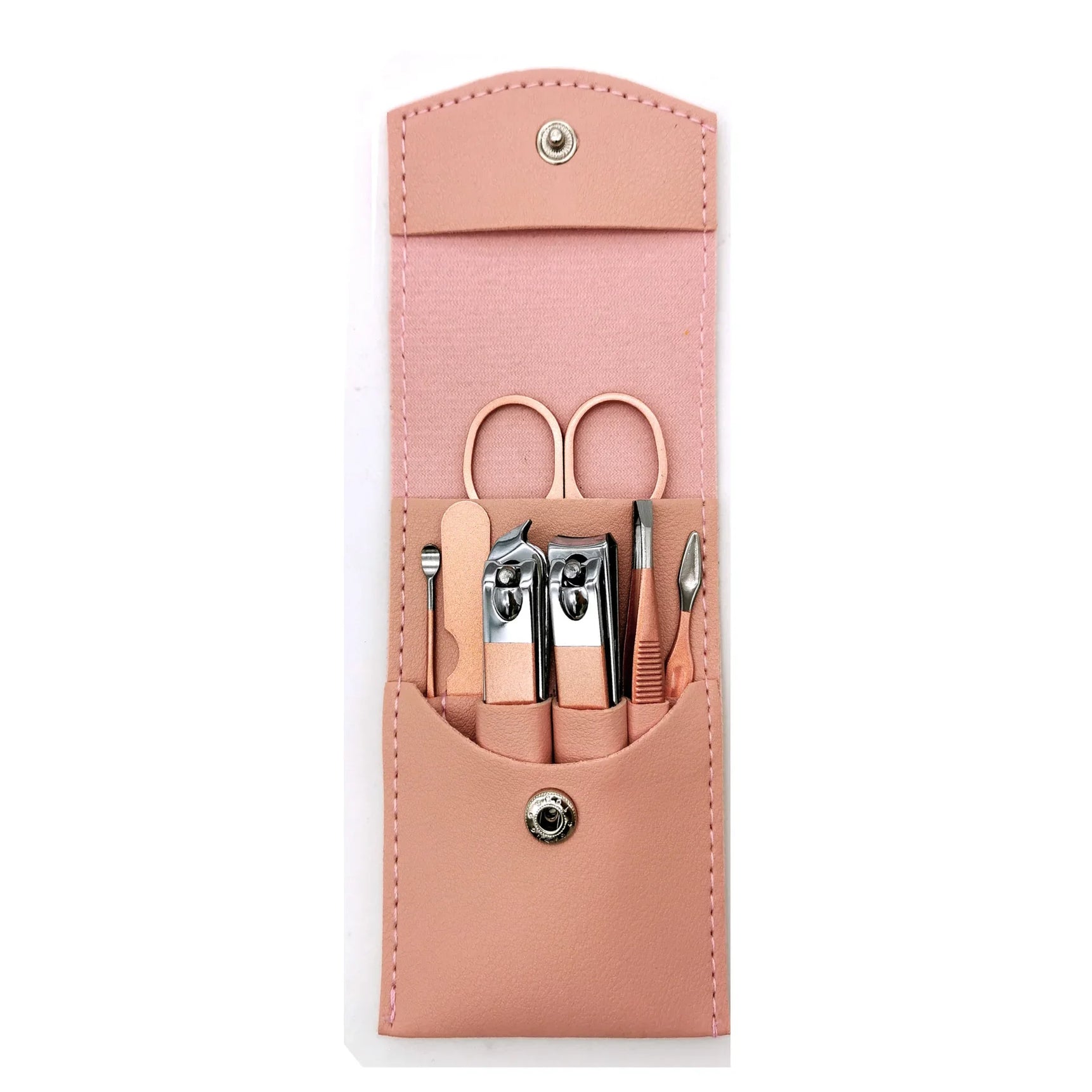 7/12/16pcs Manicure Cutters Nail Clipper Set bag Household rose gold Ear Spoon Nail Clippers Pedicure Nail Scissors Tool sharpe