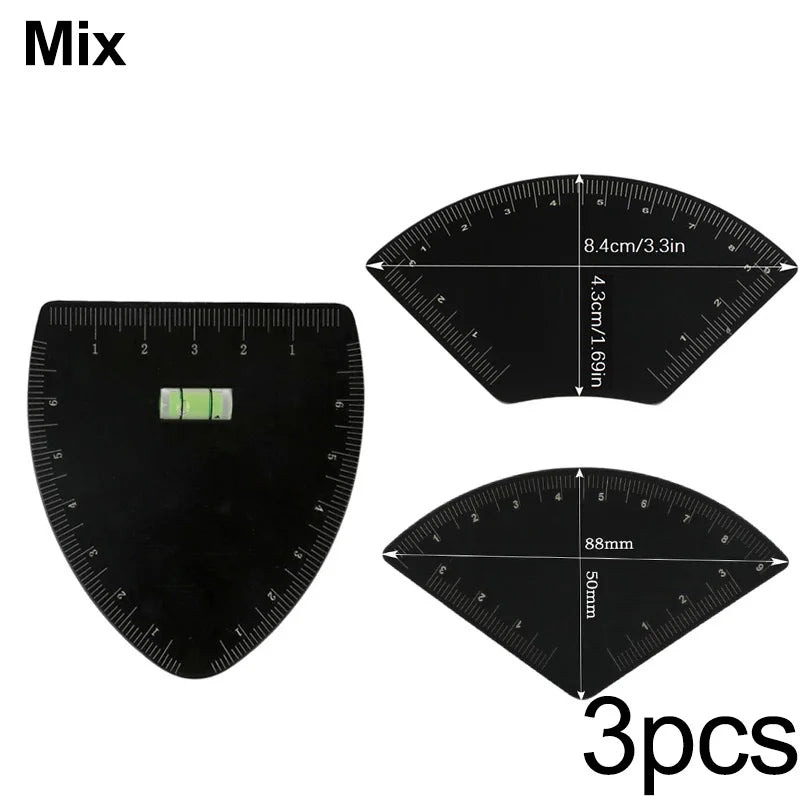 Stainless Steel Fast Drawing Eyebrow Design Ruler Microblading Mapping Tool for Shaping Permanent Makeup Tattoo Drawing Guide