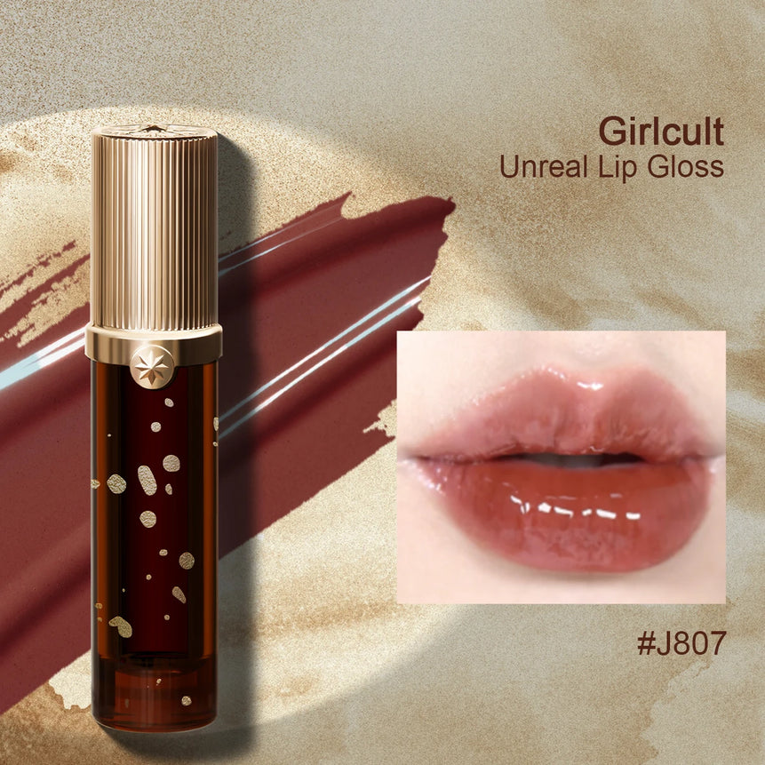 Girlcult Unreal Lip Gloss,Ethereal Water Gloss,Plumping Effect,Illusion Plumping,Non-Sticky,High Shine,Water Gloss,Holiday Gift