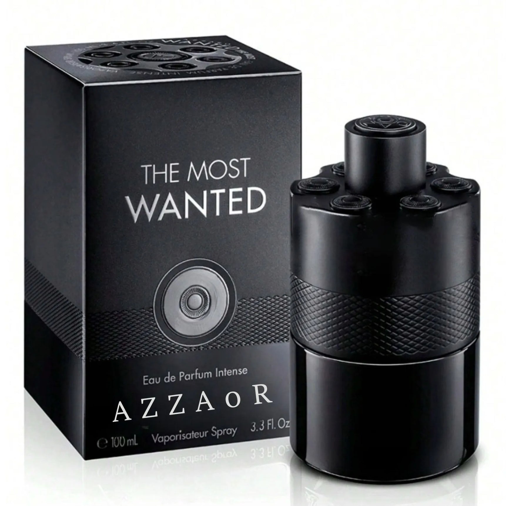 AZZAR0I The Most Wanted Eau de Parfum Intense – Woody & Spicy Cologne for Men with Fougère and Ambery Notes Amber Wood, Cardamom