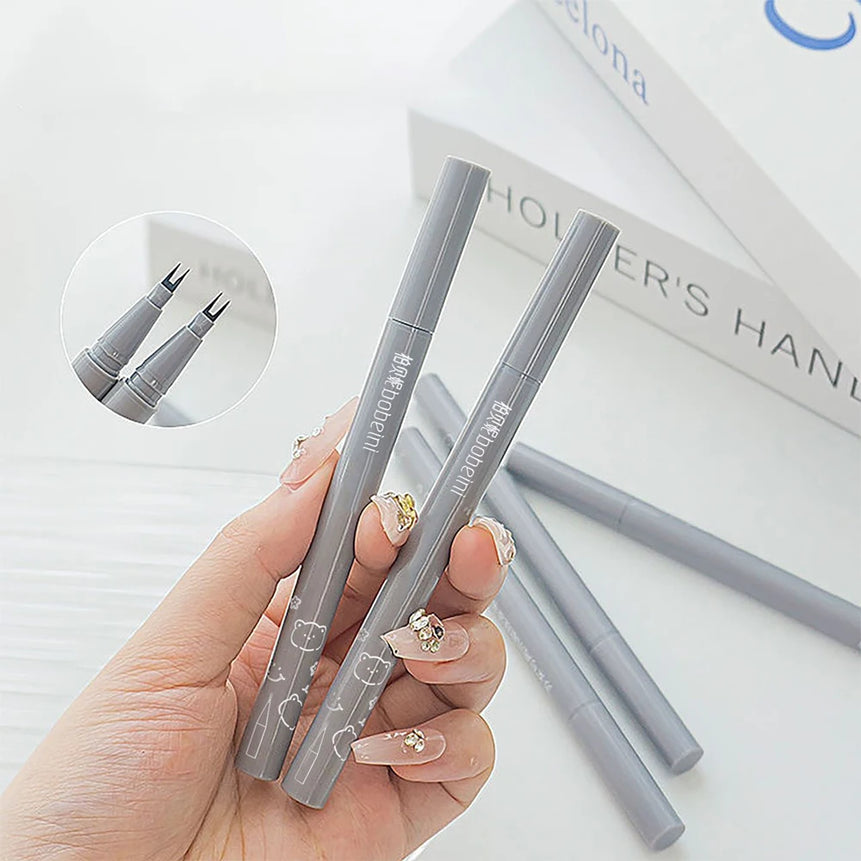 Double-claw eyeliner extremely thin two-claw lower eyelashes eyeliner liquid pen is waterproof, non-smudge and sweat-proof