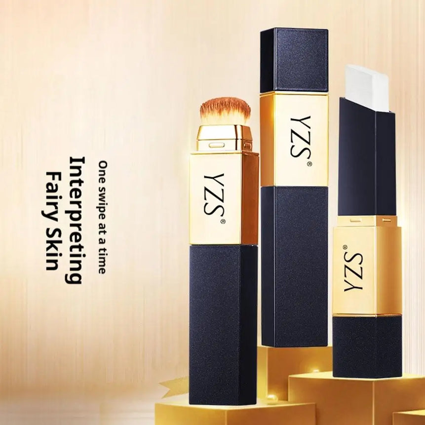 1pcs Dual Ended Foundation Stick Concealer For Face Blemishes High Coverage Lightweight Natural Finish Portable Makeup Stick