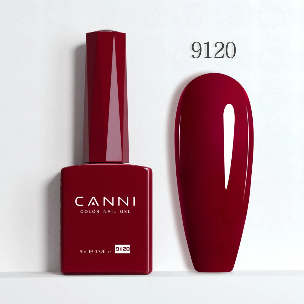 9ml CANNI HEMA/TPO FREE Nude Pink Color Nail Gel Polish Full Coverage Semi Permanent Long Wear Top Coat Venalisa Gel Varnish