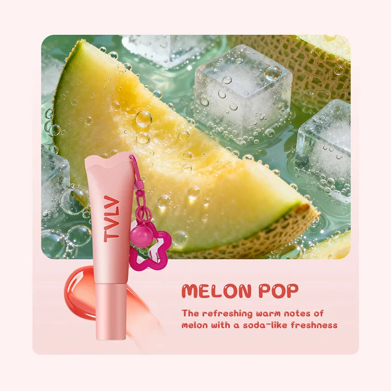 Tvlv Color Lip Gloss Lip Balm Lip Oil 3-in-1 |   Essential Moisturizing Lip Care for Fall and Winter, Improves Lip Wrinkles, Prevents Cracking, and Enhances Tone.