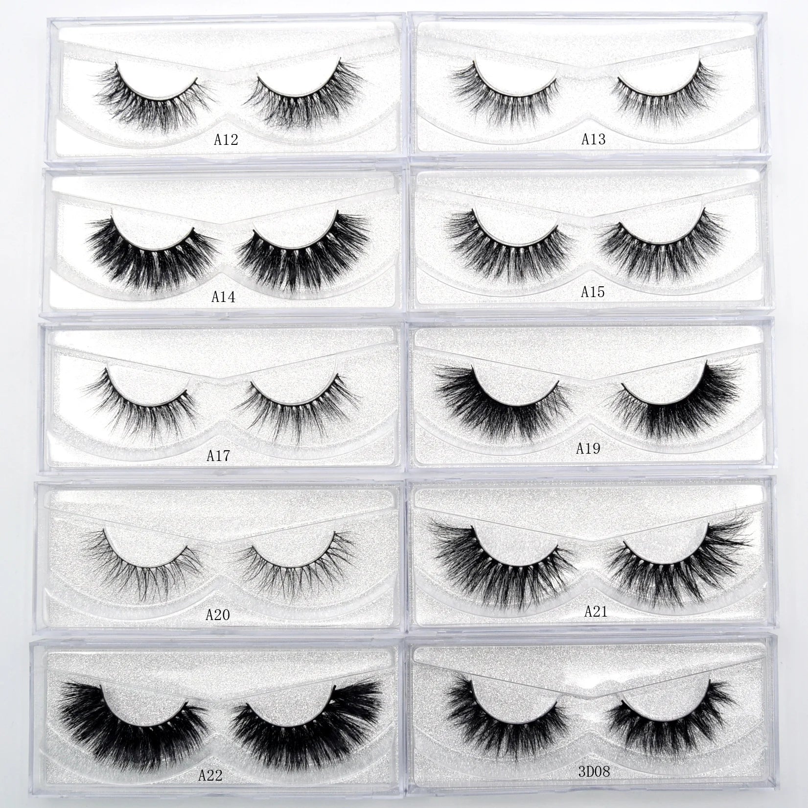 Visofree Eyelashes 3D Mink Lashes Soft Natural Handmade Cruelty Free Mink Eyelashes Lightweight  Full Strip Cilios Posticos D23