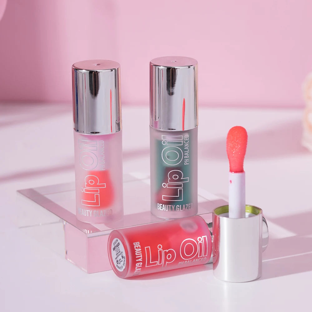 Beauty Glazed Temperature Color Changing Lipgloss Moisturizer Long-lasting Liquid Lipstick Lip Plumper Gloss Makeup For Women