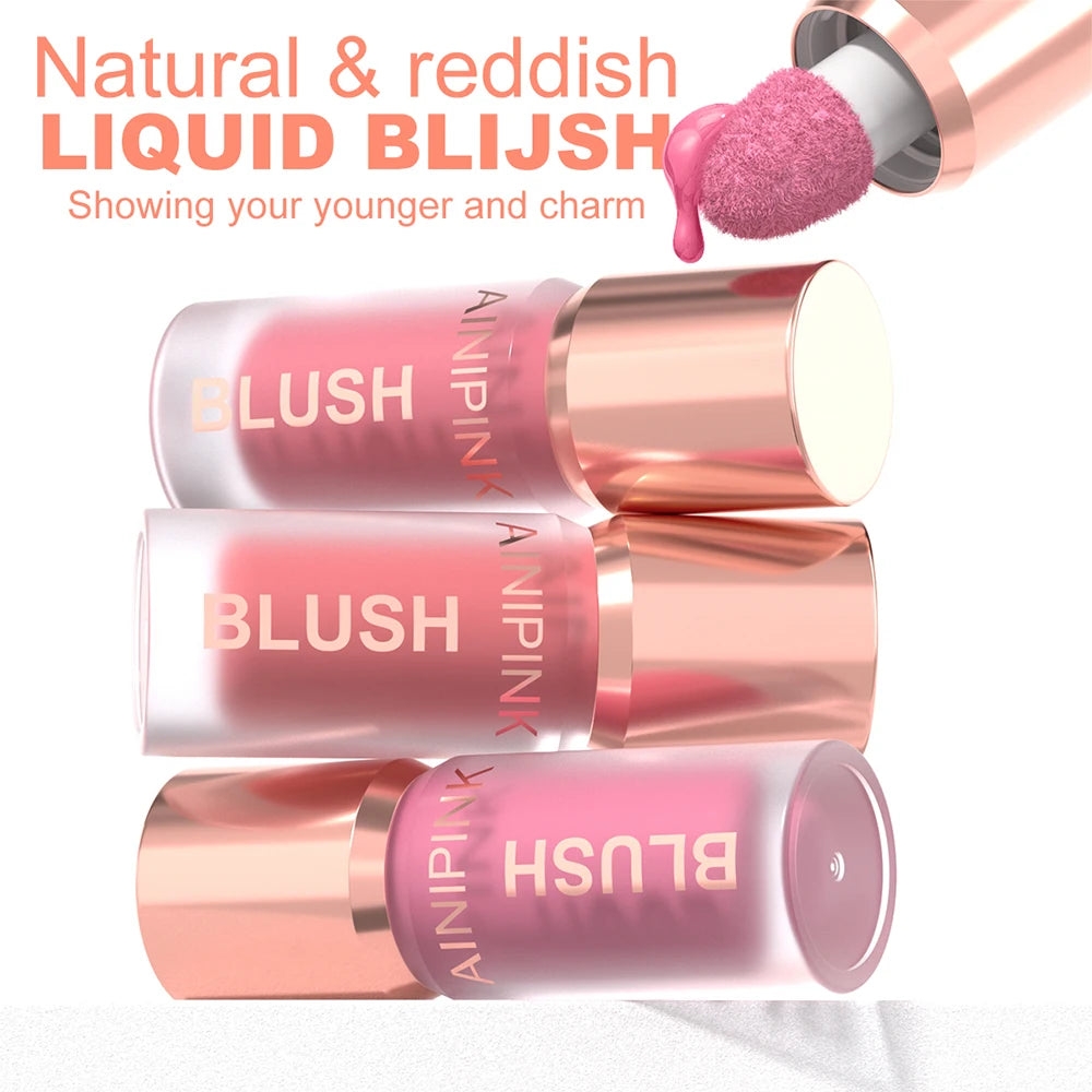 Matte Liquid Blush Cheek Tint Cheek High Pigmented    Long Lasting Transfer-proof Multi-use Natural Flush No Cakey US Stock Y2K