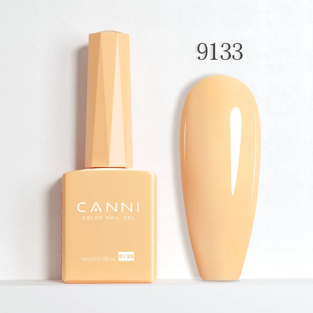 9ml CANNI HEMA/TPO FREE Nude Pink Color Nail Gel Polish Full Coverage Semi Permanent Long Wear Top Coat Venalisa Gel Varnish