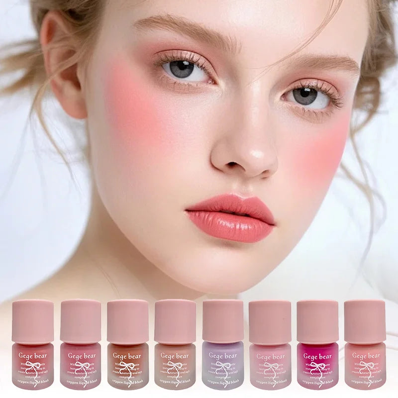 Gege Bear Oxygen Lightweight Blush - 11.5ml, Hydrating & Fine Texture, Dewy Finish, Pink Tone, Beginner-friendly, Matte Mist