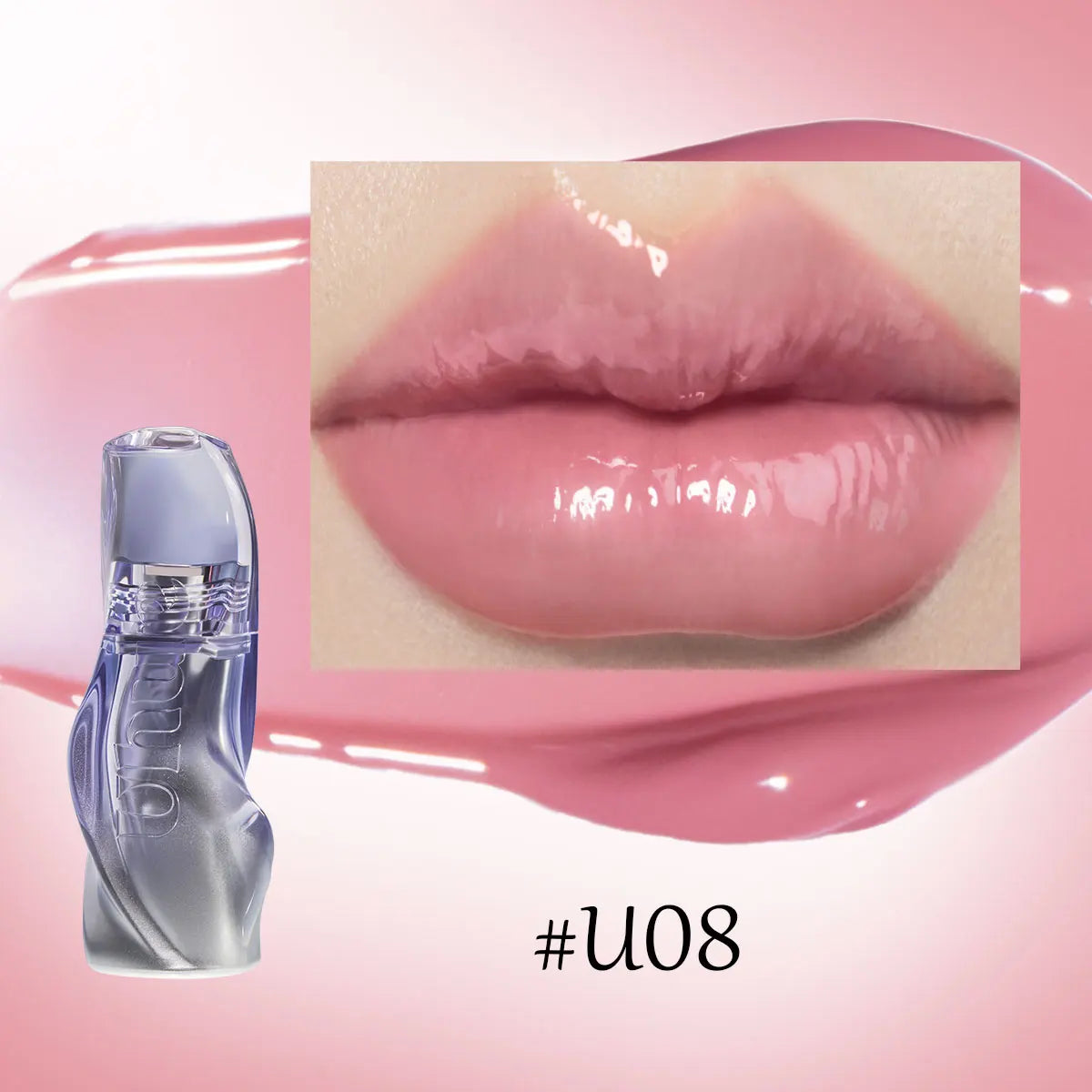 Uhue Water Gloss Mirror Lip Glaze,Lightweight & Non-Sticky,Mirror-like Shine,Plumping Effect,Glossy Brightening,Special Edition