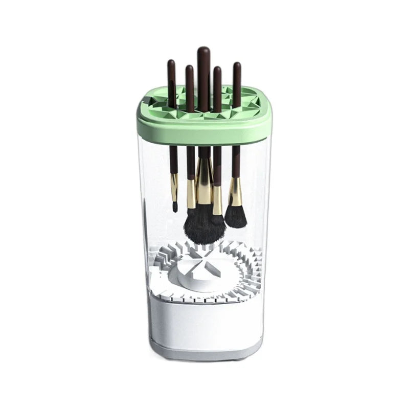 Update Electric Makeup Brush Cleaner Automatic 3 In 1 Cosmetic Brush Washing Drying Tools Type C-Charging Make Up Brush Cleaner
