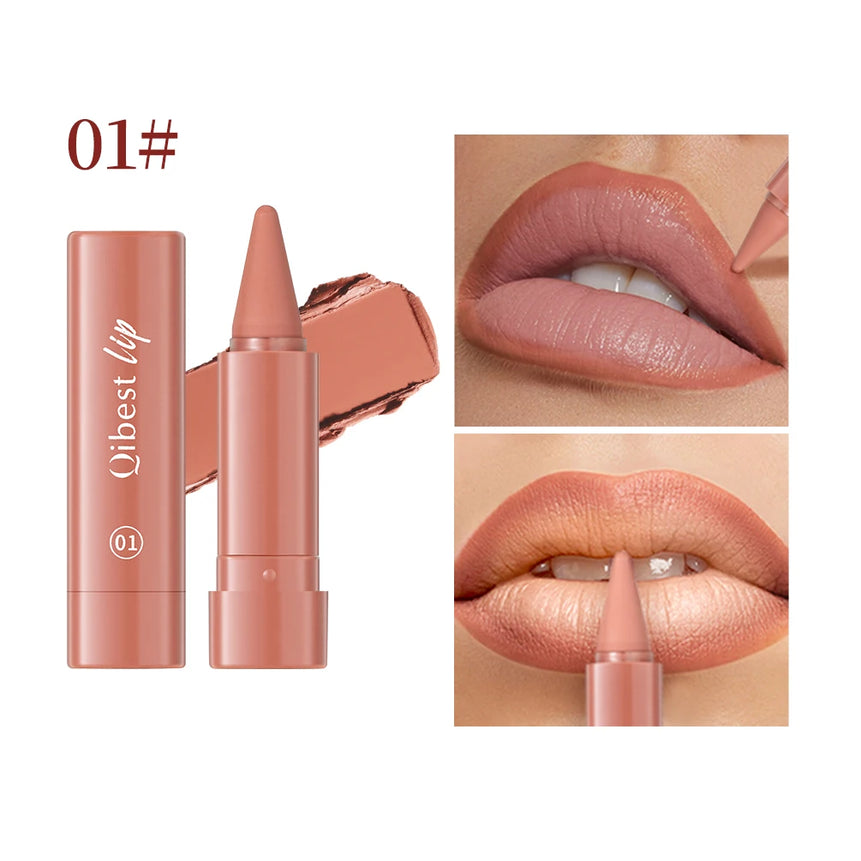 Tapered Gradient Lip Liner Matte Nude Brown Velvet Lipstick Waterproof Non Sticky Contouring Tint Lipliner Crayon Lip Makeup