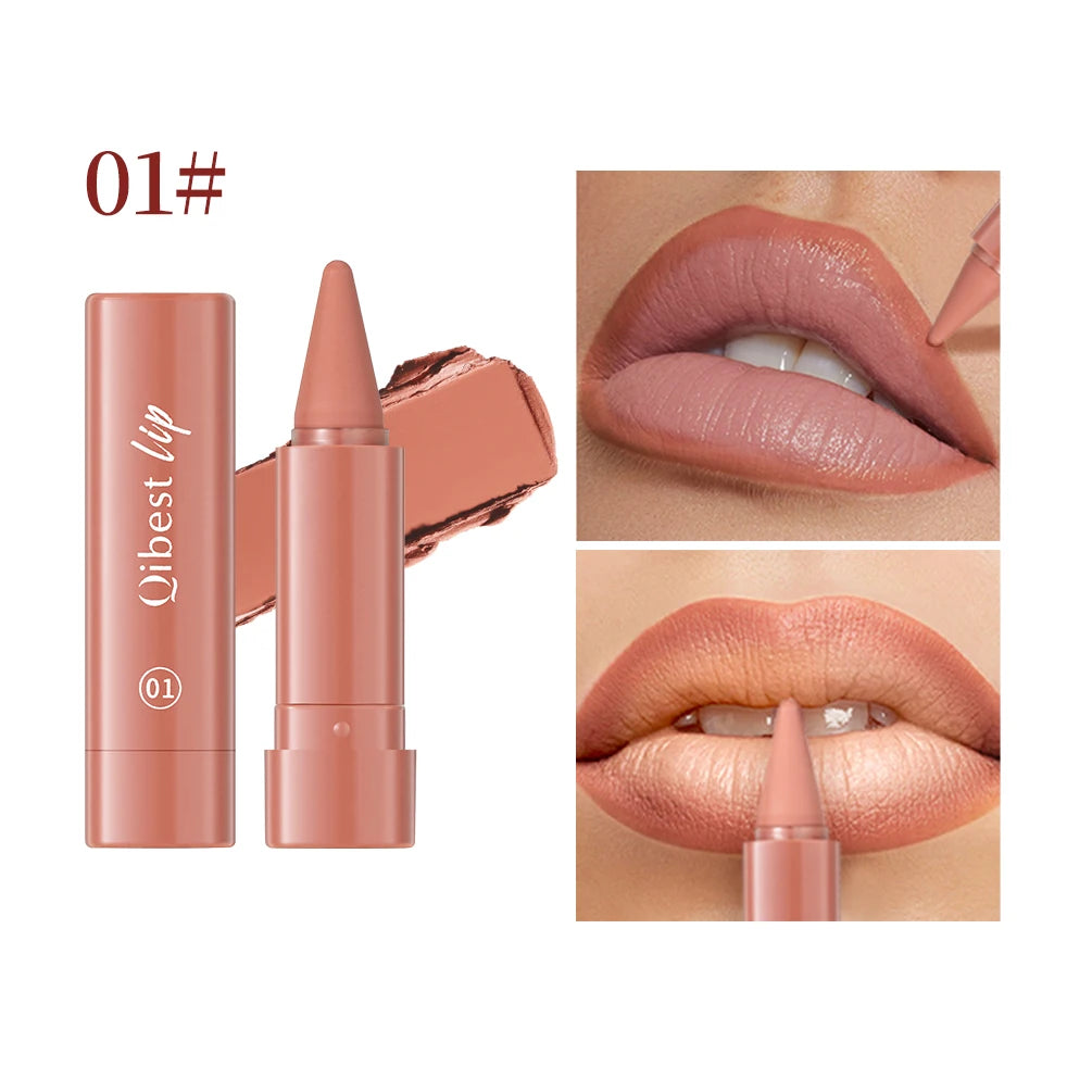 Tapered Gradient Lip Liner Matte Nude Brown Velvet Lipstick Waterproof Non Sticky Contouring Tint Lipliner Crayon Lip Makeup