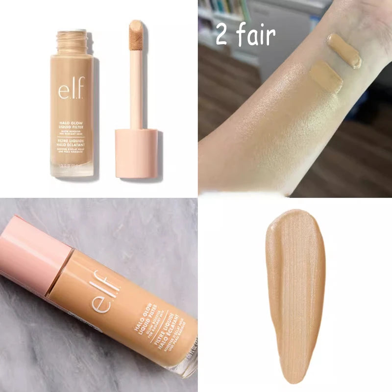 Elf Cosmetics Makeup Set Setting Spray New Shade Foundation Lip Glaze Fine Glitter Lip Oil Enlarged Version of Pre-makeup Gel