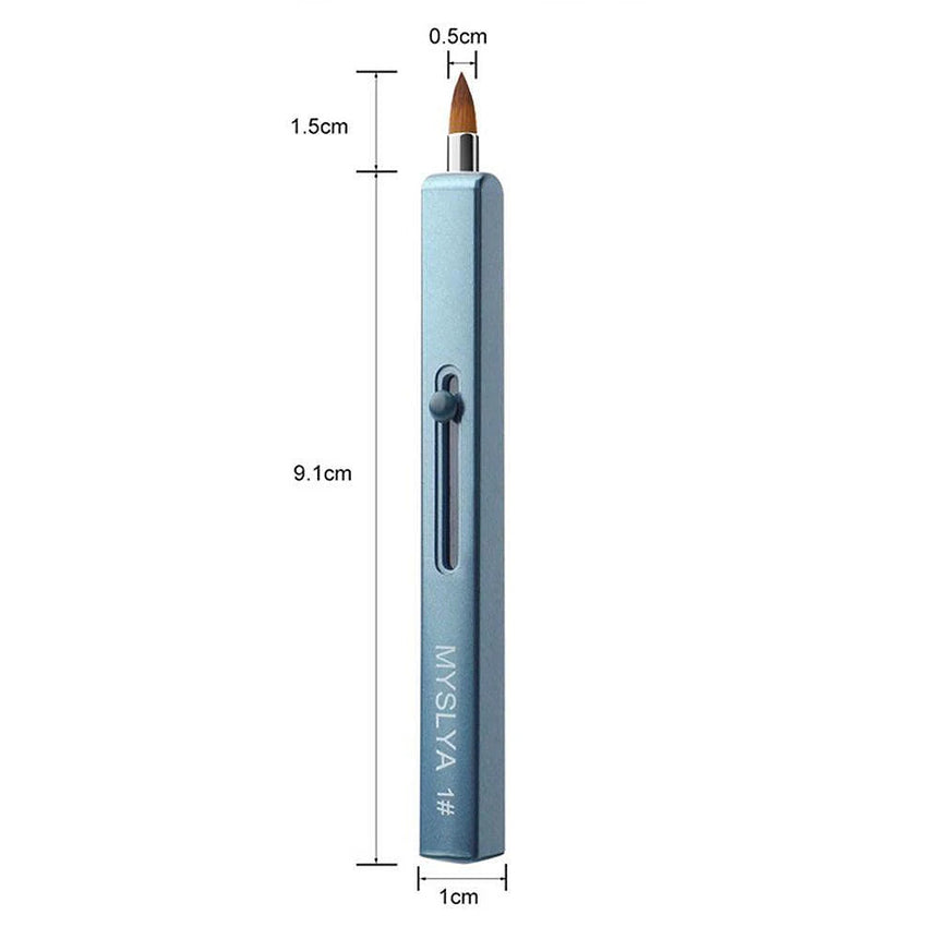NEW Creative Retractable Lip Brush with Lid Mini Portable Lipstick Eyeshadow Applicator Brushes Women Beauty Makep Tools