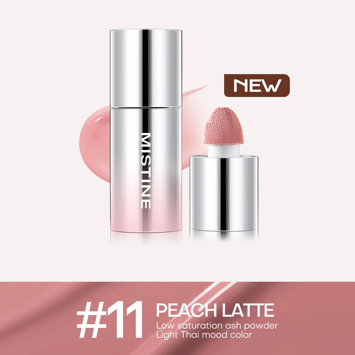 Mistine Thai Latte Liquid Blush 7g Translucent Natural Blending Makeup Smooth Colour Retention Cosmetics 1 Piece
