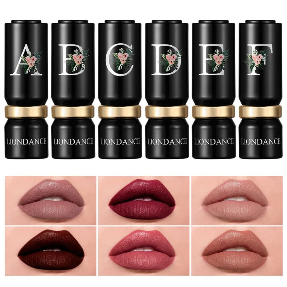 Velvet Mist Flower Lipstick High Pigment Long Lasting Matte Lip Gloss Dark Rich Colors Waterproof Creamy Smooth Lips Makeup