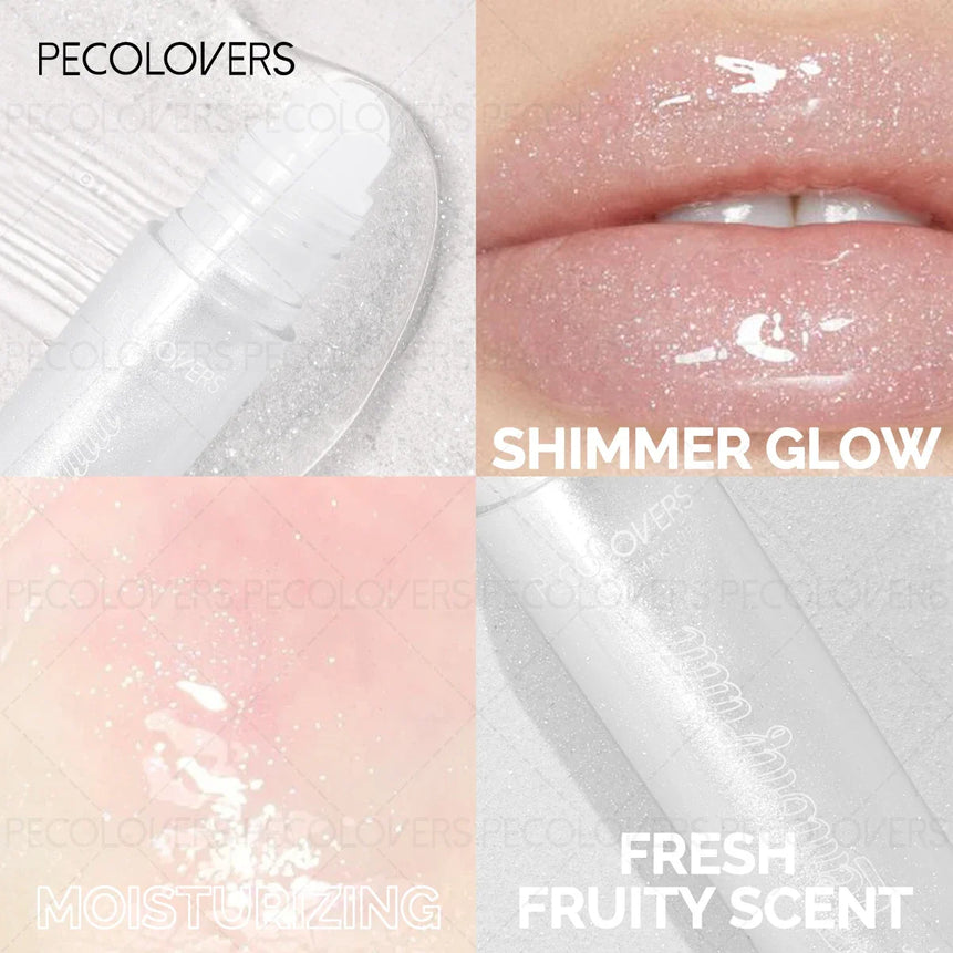 1PC Roll-on Lip Oil Plumper Lip Gloss, Lightweight & Sparkling, Long Lasting Lips Makeup Cosmetics