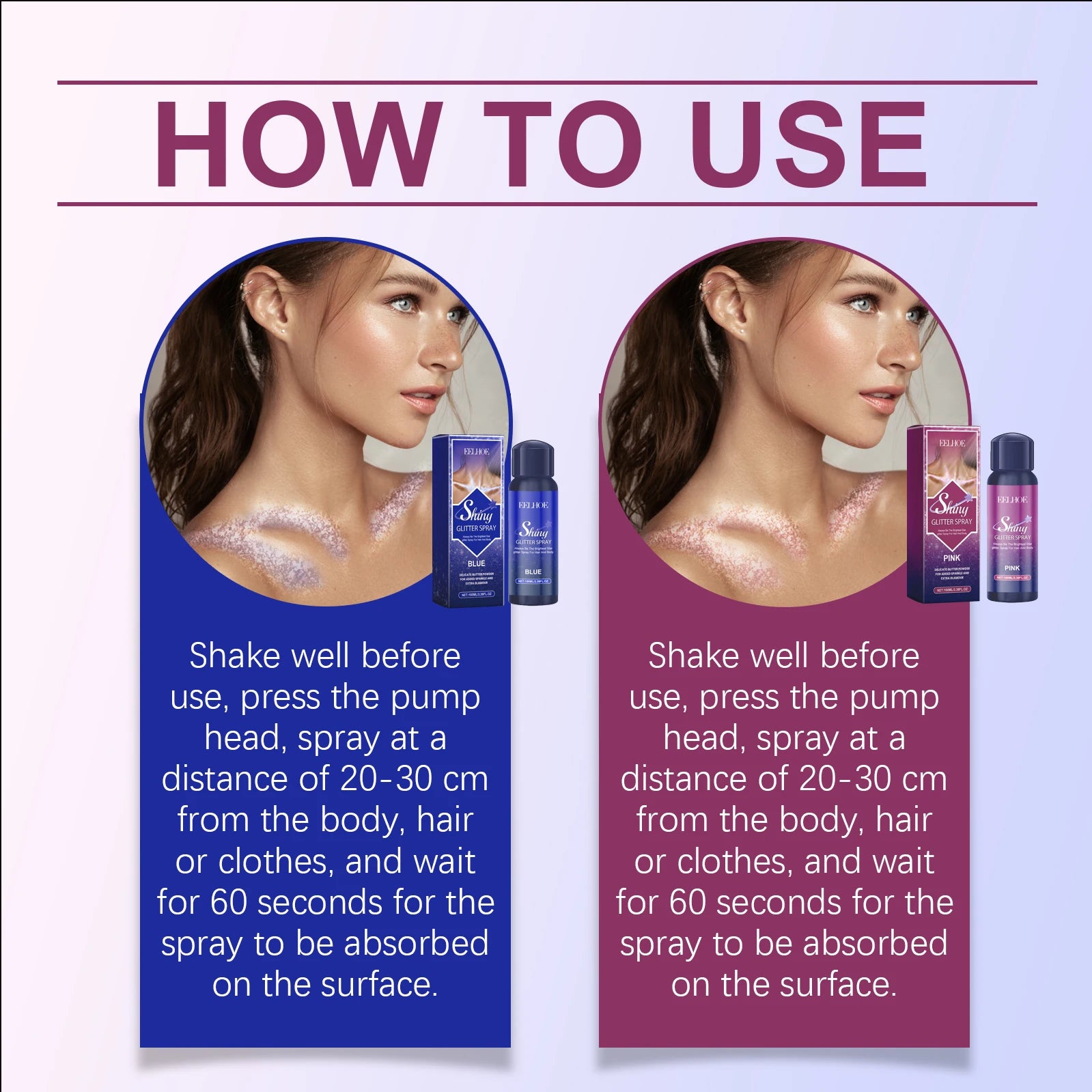 Colorful Festival Glitter Spray - Body & Clavicle Highlight Shimmer, Skin Brightening Powder, Ideal for Festive Makeup Looks