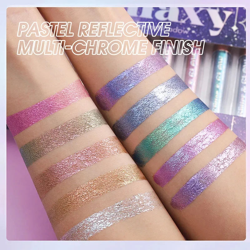 Women Pearlescent Face Liquid Eyeshadow Highlighter Shiny Eyeliner Glitter Eyeshadow Waterproof Brighten Eyes Makeup Beauty