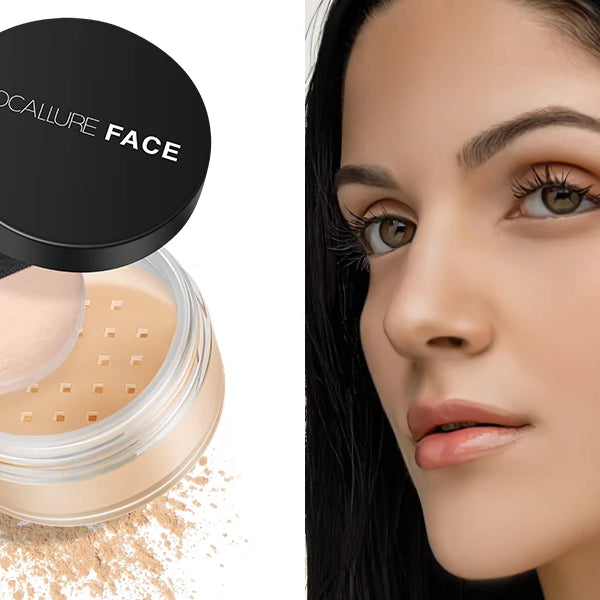Focallure Face Loose Powder 3 Colors Ultra-Light Perfect Finishing Makeup Powder Waterproof Translucent Setting Powder Cosmetic