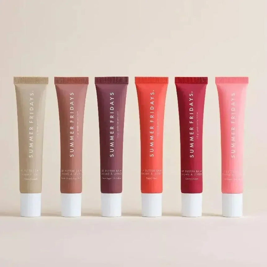 Summer Friday's Vanilla Beige Lip Balm Moisturizing Transparent Lipstick Set Smooth Soft Tube Mirror Lip Gloss Lip Makeup
