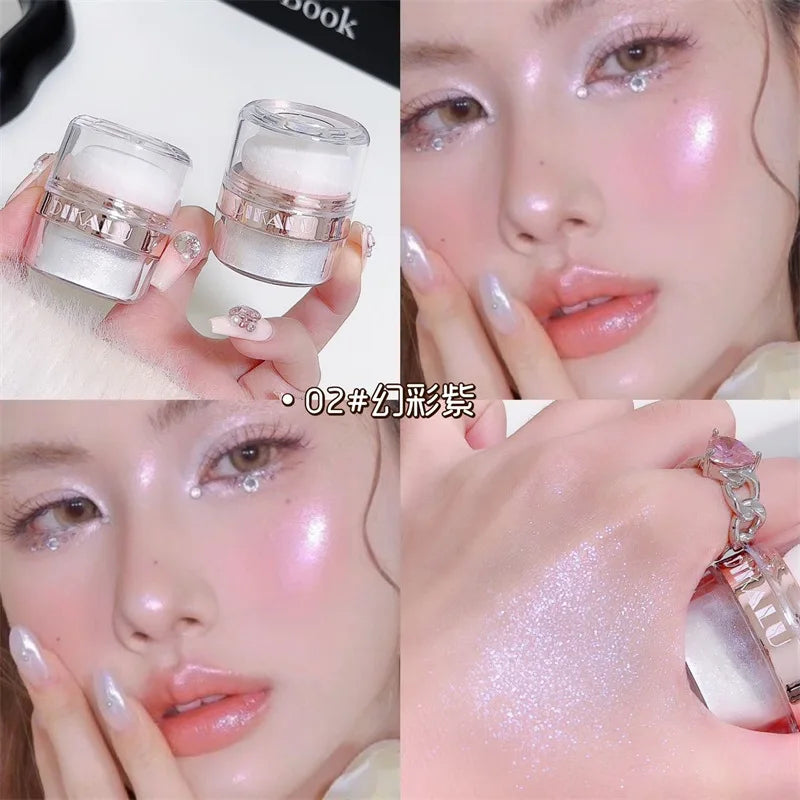 Shimmer Fairy Dust Highlighter Powder – Bridal Body Glow, Sparkling Collarbone & Face Illuminator