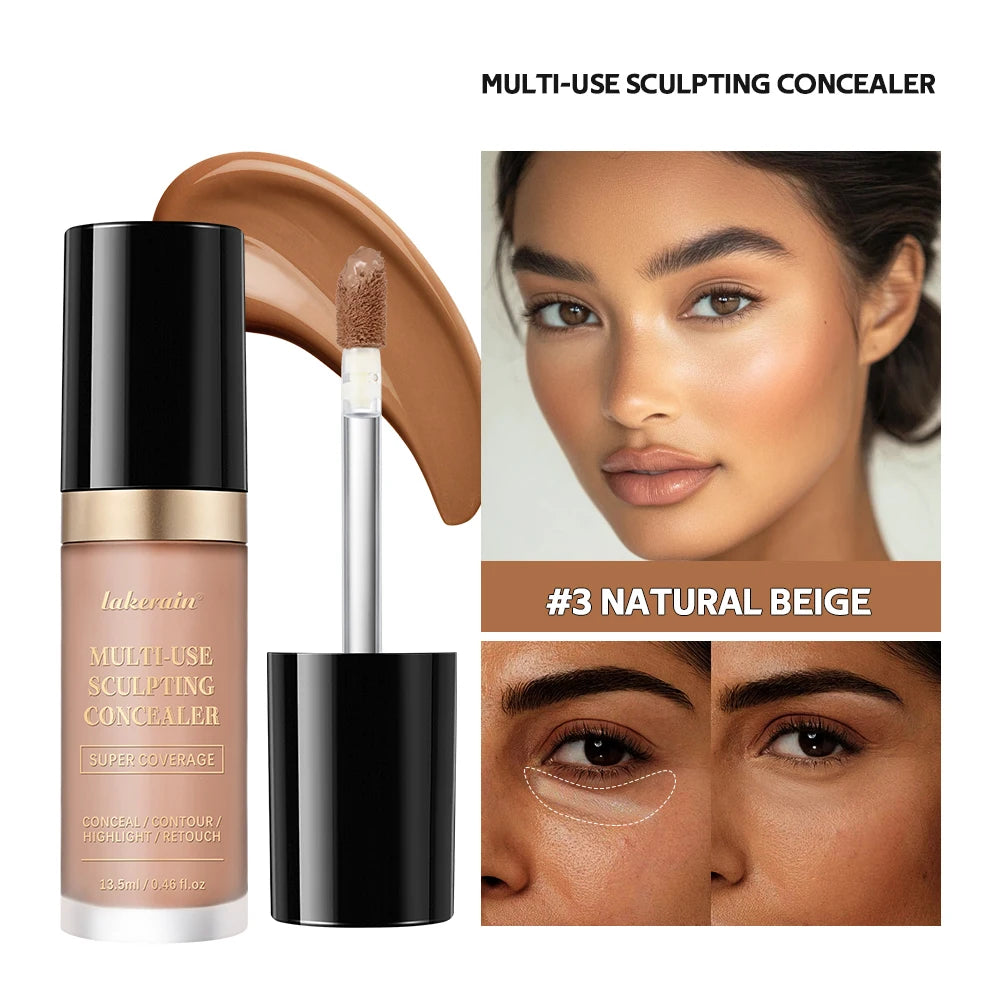 Super Concealer For Face Cover 5 Colors Highlight Contour Retouch Multi Use Super Coverage Hydrating Free Oil Formula Makeup