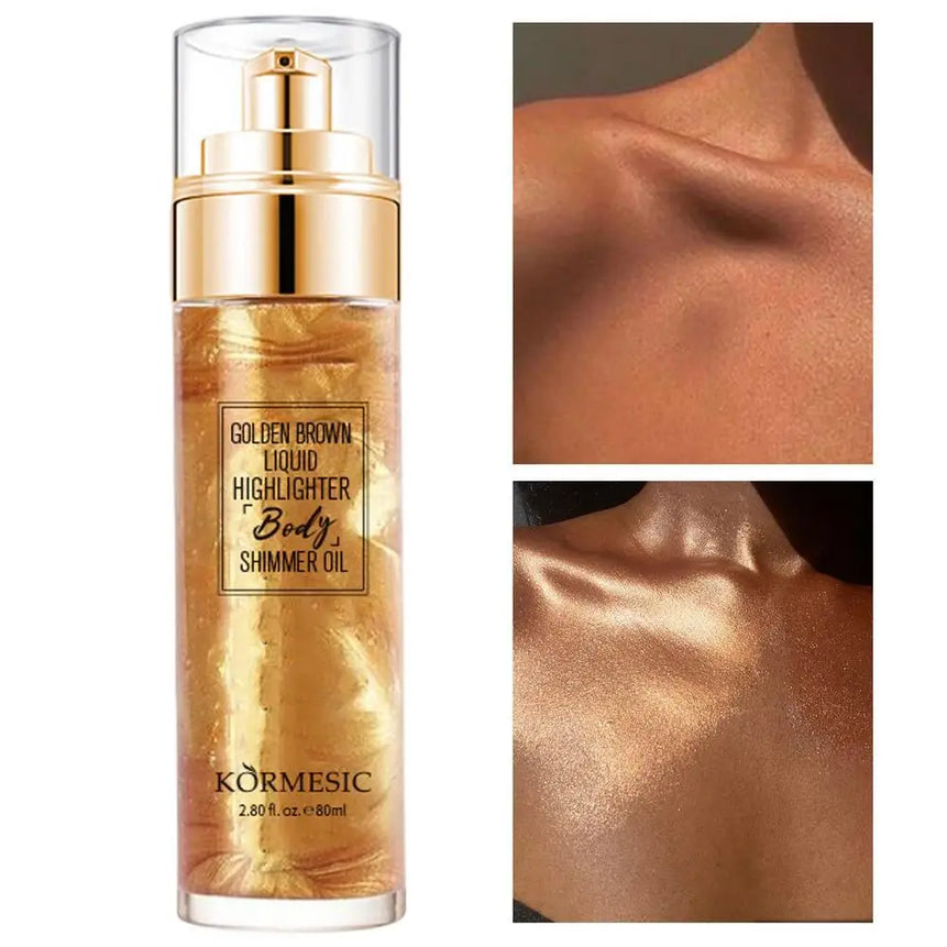Glitter Spray Hair Body Glitter Spray Sparkly Quick High-Gloss Face Highlighter Long Lasting Shimmery Body Makeup Spray