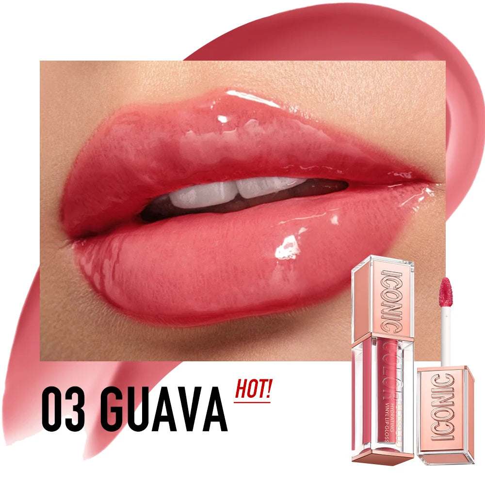 Sexy Light Plump Lip Gloss High Shine Moisturizing Nourishing Waterproof Non Sticky Hydrating Vinyl Lipgloss