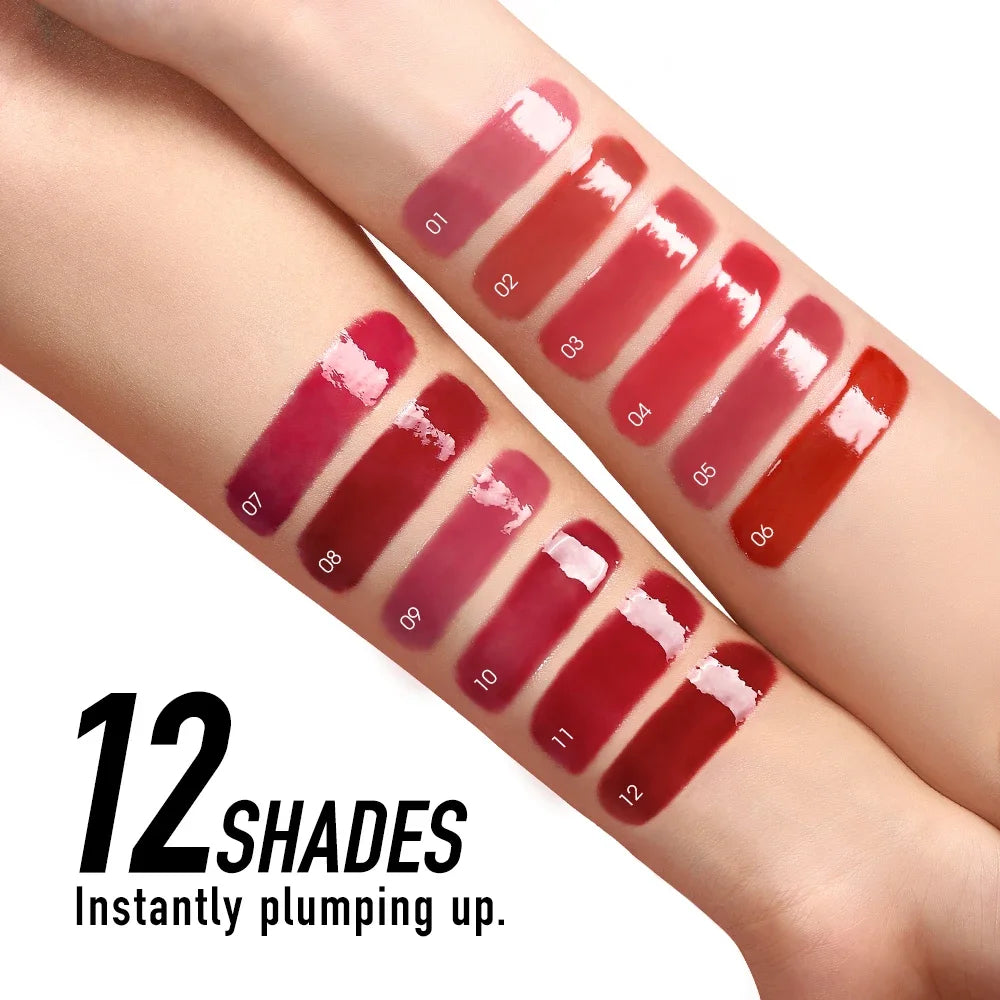 Sexy Light Plump Lip Gloss High Shine Moisturizing Nourishing Waterproof Non Sticky Hydrating Vinyl Lipgloss