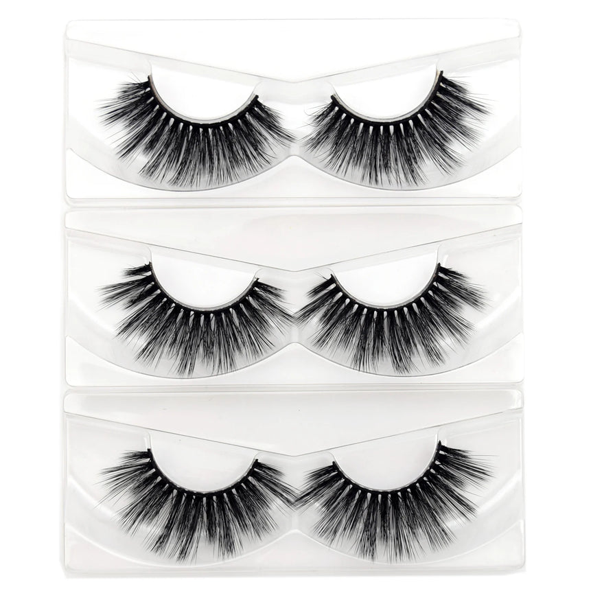 Visofree Eyelashes 3D Mink Lashes Soft Natural Handmade Cruelty Free Mink Eyelashes Lightweight  Full Strip Cilios Posticos D23