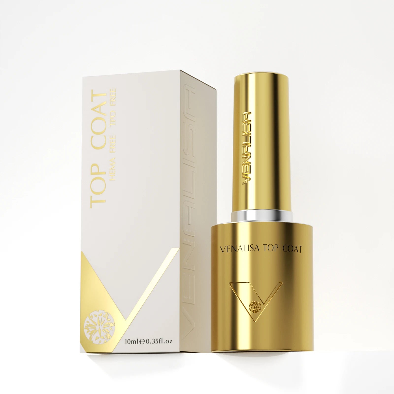 Venalisa 10ml Hema Free Ultra Glossy Long Wear Diamond Top Coat Nail Manicure Soak Off UV LED Base Matte Color Nail Gel Polish