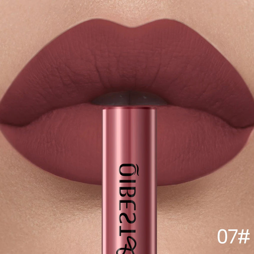 Matte Liquid Lipstick Waterproof Velvet Nude Sexy Red Lip Gloss Long Lasting Nonstick Lip Stain Makeup 24 Colors Hot Lipgloss