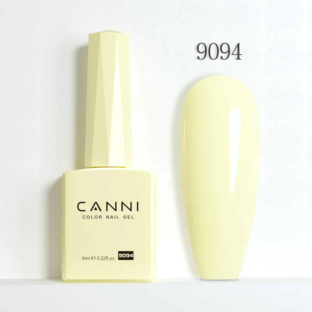 9ml CANNI HEMA/TPO FREE Nude Pink Color Nail Gel Polish Full Coverage Semi Permanent Long Wear Top Coat Venalisa Gel Varnish