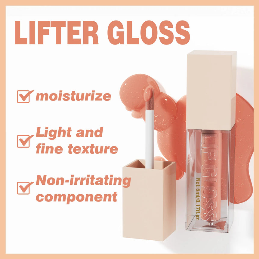 Lip Gloss Long-lasting Moisturizing Easy Halo-dyeing Waterproof Mirror Water Glass Lip Gloss Transparent Color Cosmetics